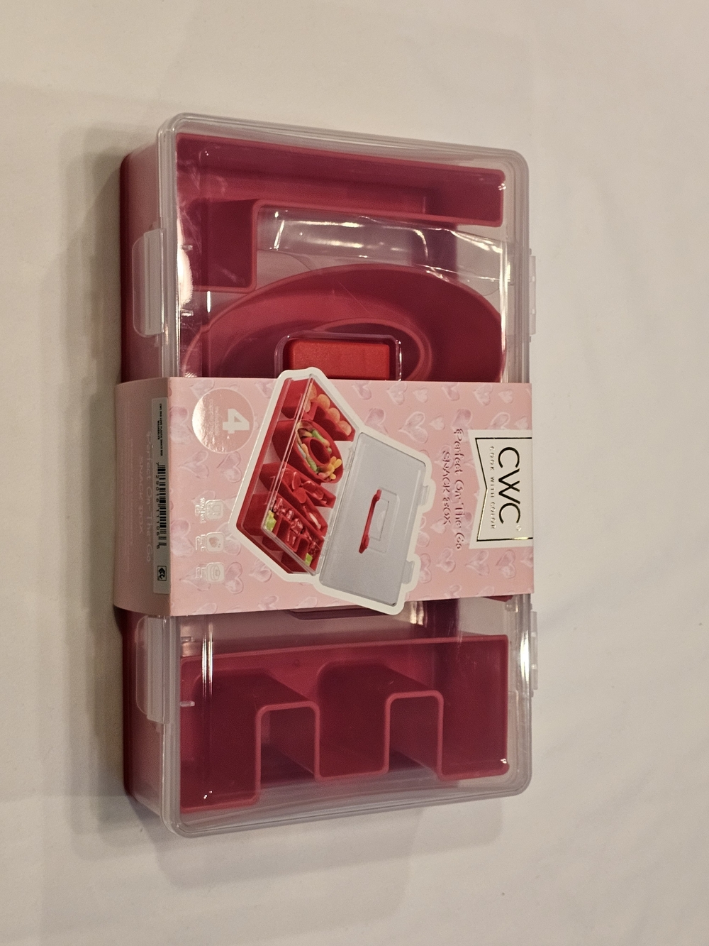 CWC Red Bento Organizer Storage Box